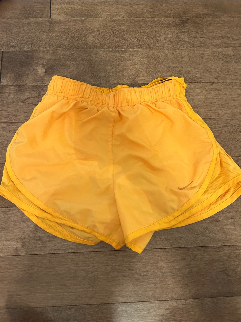 Nike Women's Bright Yellow Athletic Running Shorts